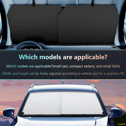 car accessories windshield sunshade, foldable window sun visor