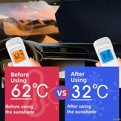 car accessories windshield sunshade, foldable window sun visor