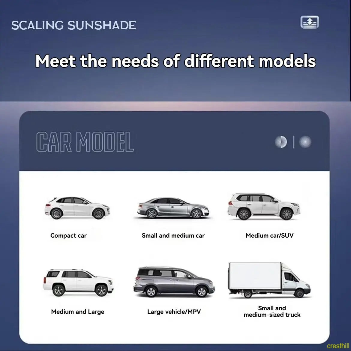 car accessories windshield sunshade, foldable window sun visor